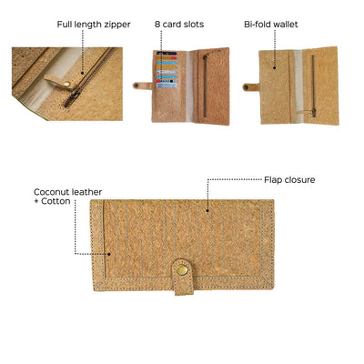 Yasti Coconut Leather Wallet