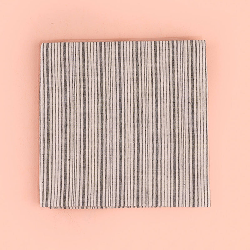 100% Cotton Striped Woven Kitchen Napkins - Set of 4
