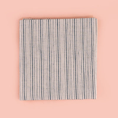 100% Cotton Striped Woven Table Napkins - Set of 4