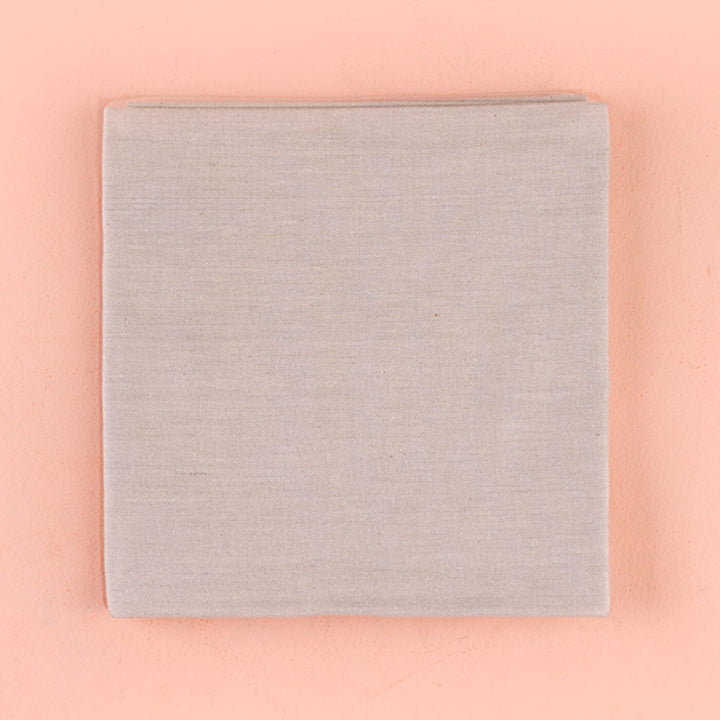 100% Cotton Chambray Woven Beige Napkins - Set of 4