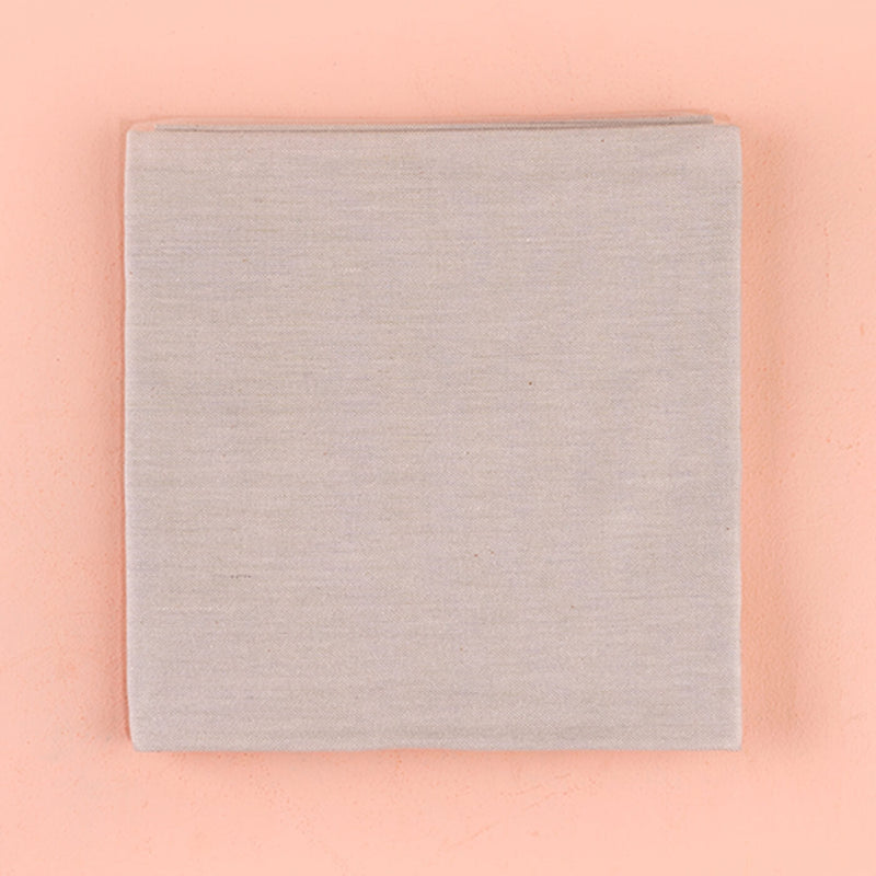 100% Cotton Chambray Woven Beige Napkins - Set of 4