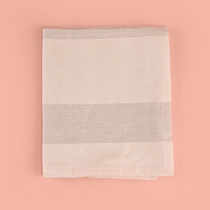 100% Cotton Woven White Kitchen Towels - Set of 3