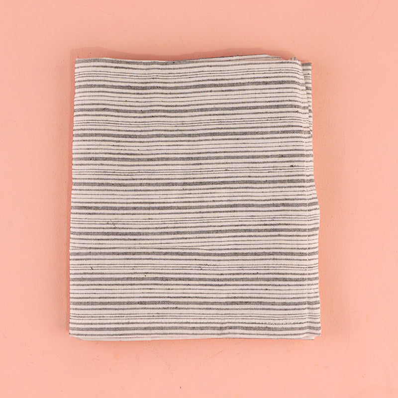 100% Cotton Woven Black Striped Kitchen Towel - Set of 3