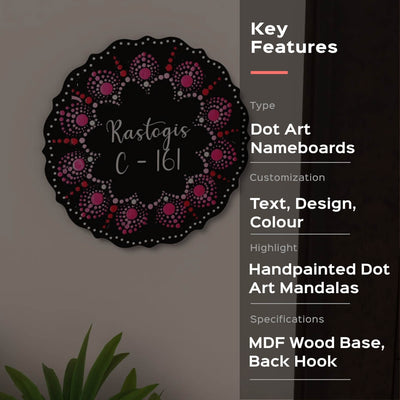 Circular Dot Art Nameboard