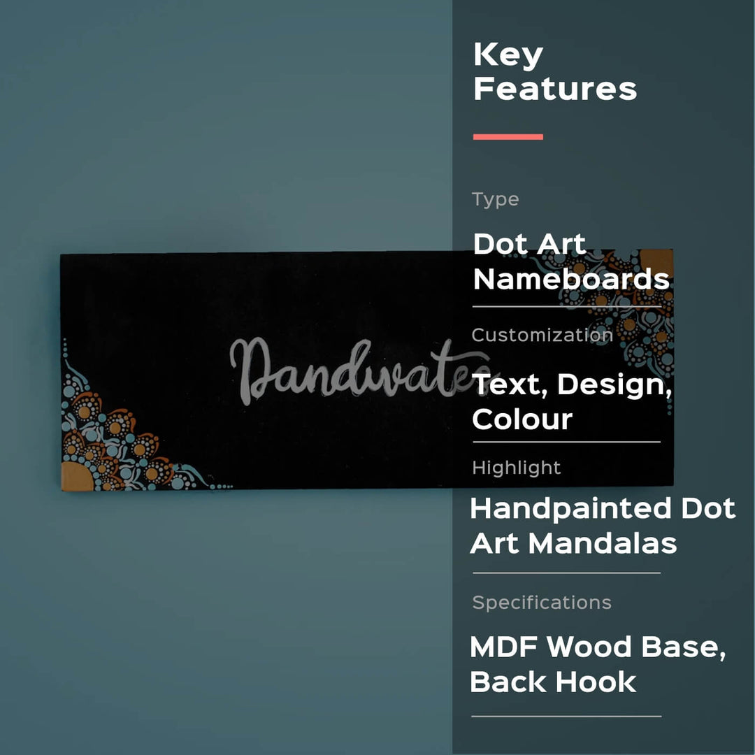 Rectangular Dot Art Nameboard