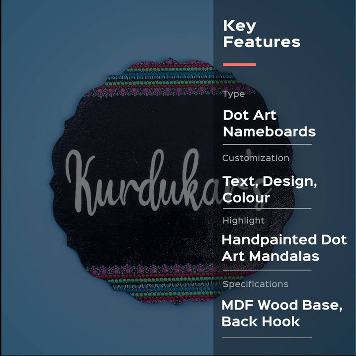 Circular Dot Art Nameboard