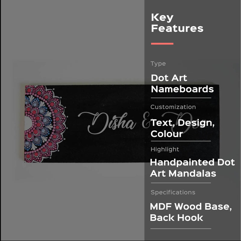 Rectangular Dot Art Nameboard