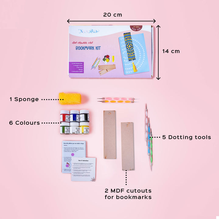 All-Inclusive Dot Art DIY Kit - Set of 2 Bookmarks - Zwende