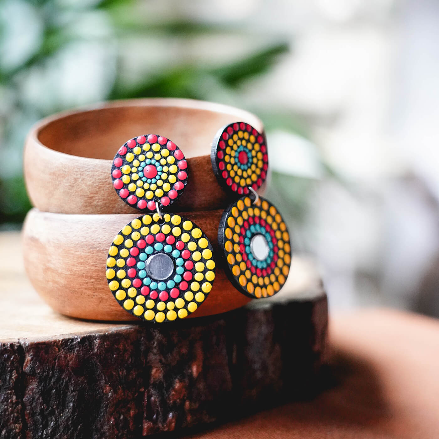 Art earrings online top
