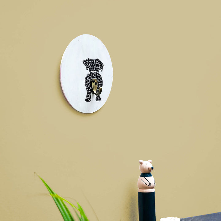 Dot Art Pet Leash Holder - White - Zwende