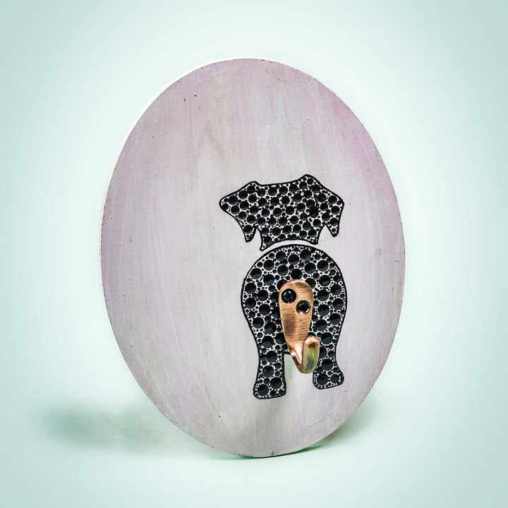 Dot Art Pet Leash Holder - White - Zwende