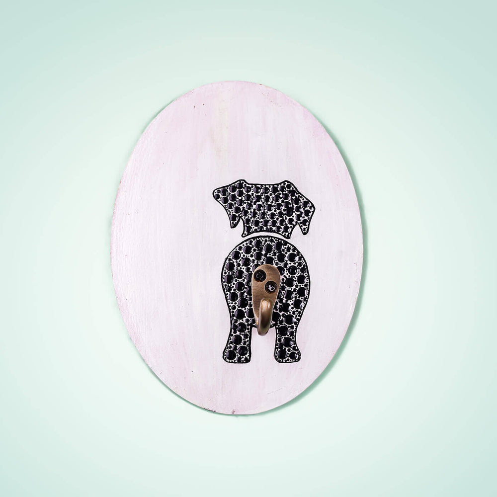 Dot Art Pet Leash Holder - White - Zwende