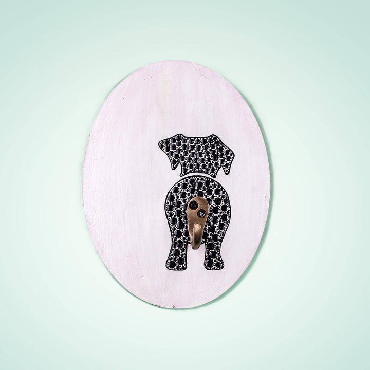 Dot Art Pet Leash Holder - White - Zwende