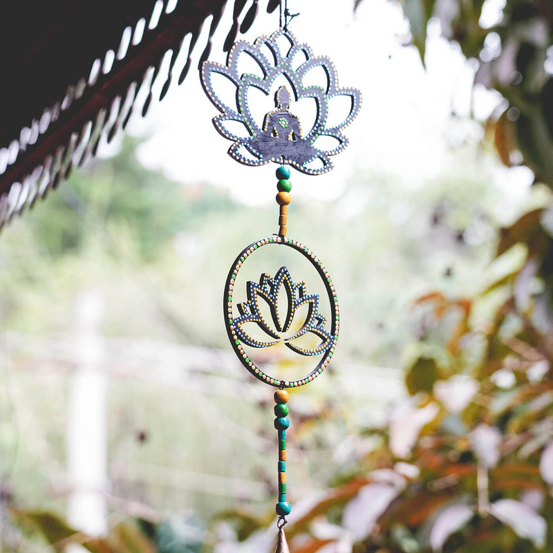 Dot Art Wall Hanging - Buddha & Lotus