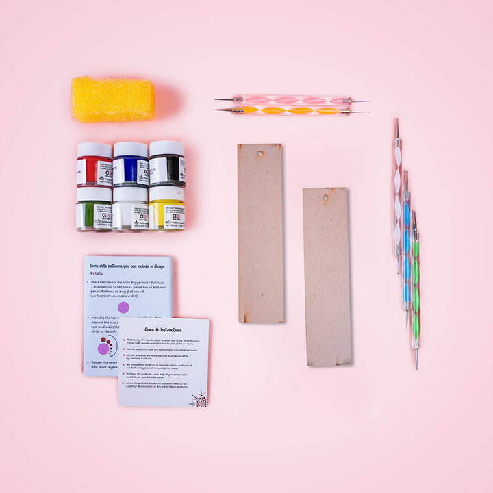 All-Inclusive Dot Art DIY Kit - Set of 2 Bookmarks - Zwende