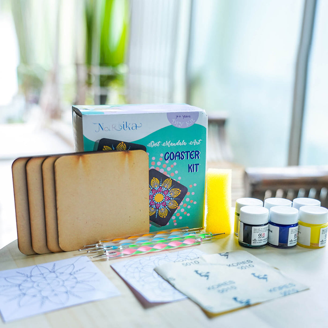 Dot Art Coasters - All Inclusive DIY Kit