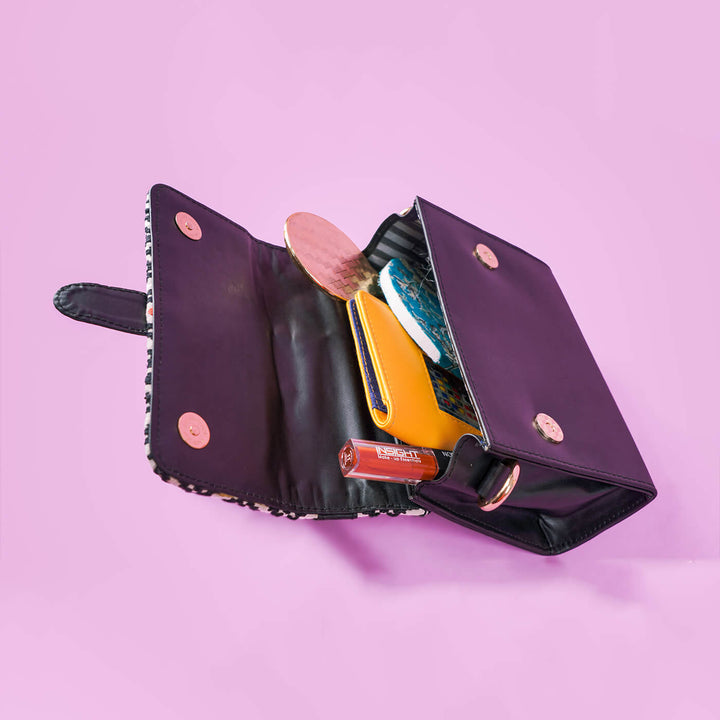Charisma All Over' Black Sling Bag