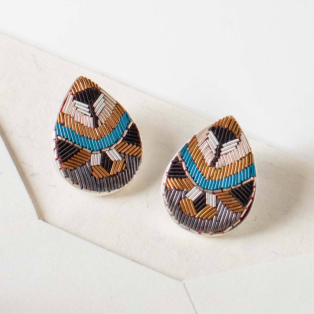 Intricate Woven Nikhar Earrings