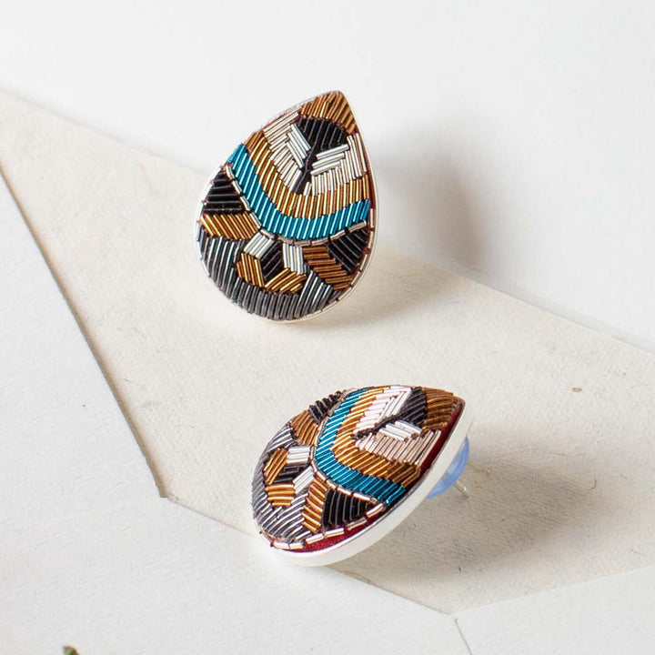 Intricate Woven Nikhar Earrings