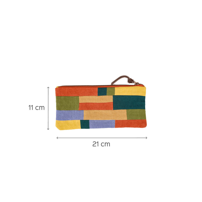 Repurposed Fabric iPad Sleeve - Blue