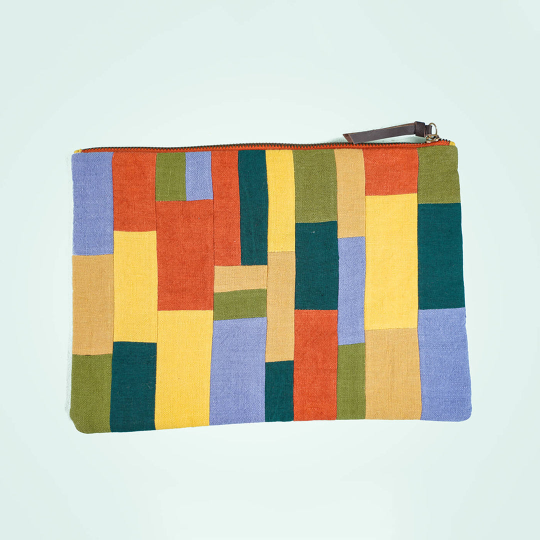 Repurposed Fabric iPad Sleeve - Multicolor
