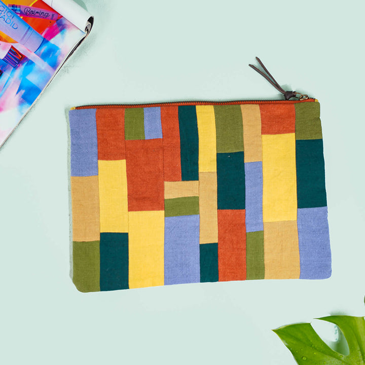 Repurposed Fabric iPad Sleeve - Multicolor