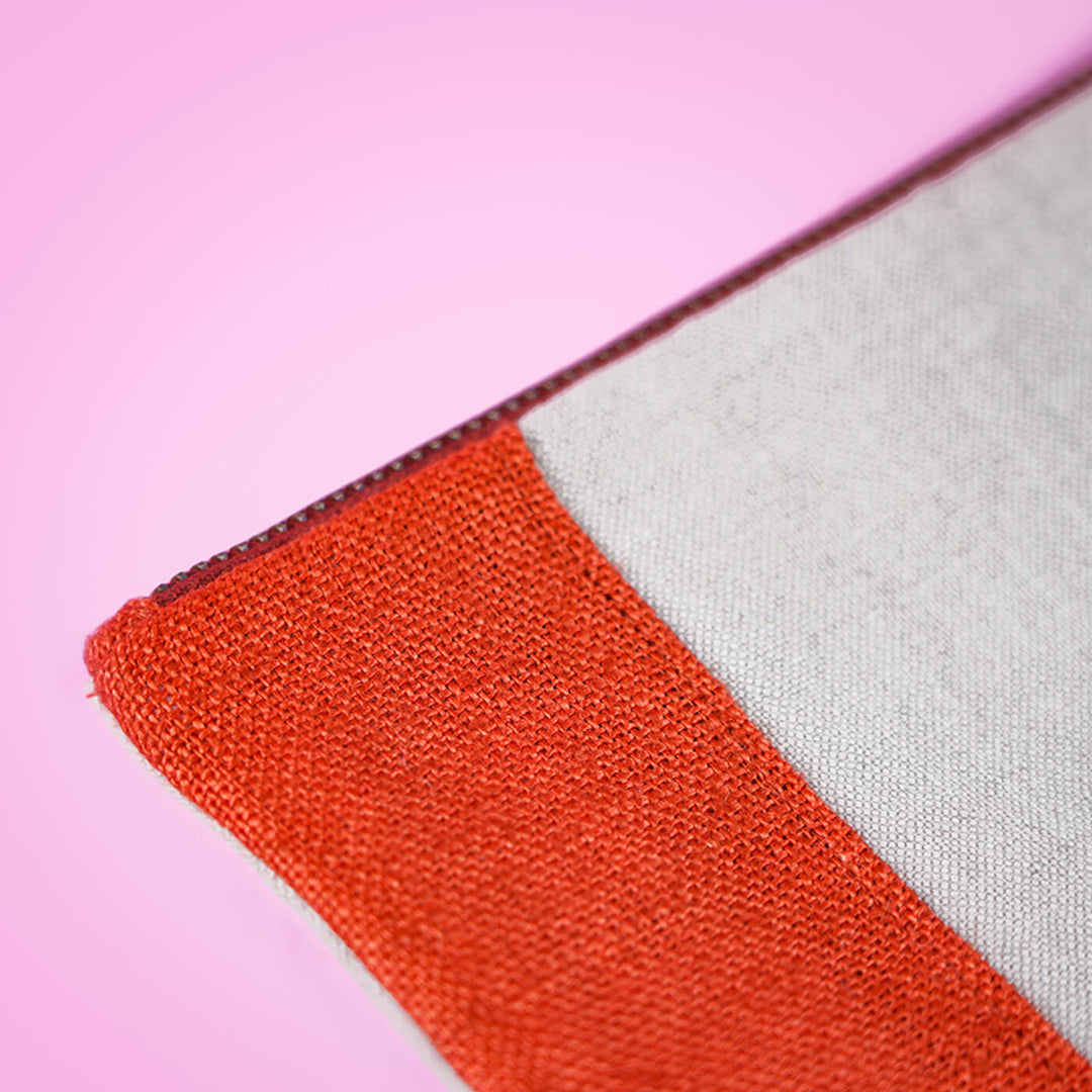 Repurposed Fabric iPad Sleeve - Blue & Red - Zwende