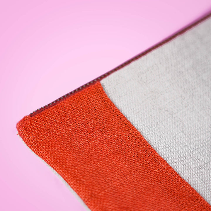 Repurposed Fabric iPad Sleeve - Blue & Red - Zwende