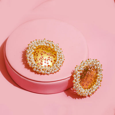 Baroque Pearl Filigree Studs