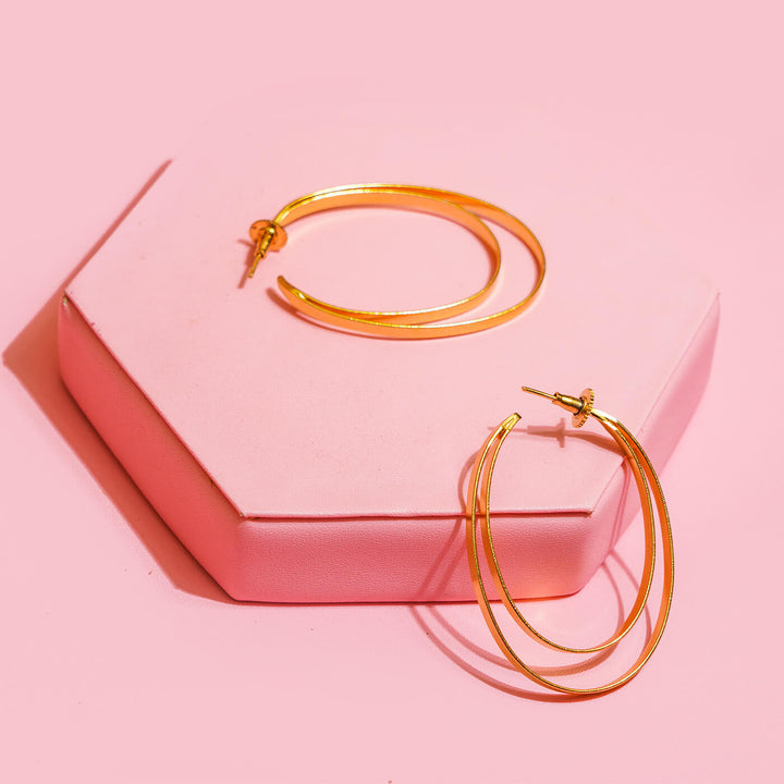 Classic Double Hoops