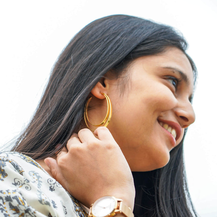 Classic Double Hoops