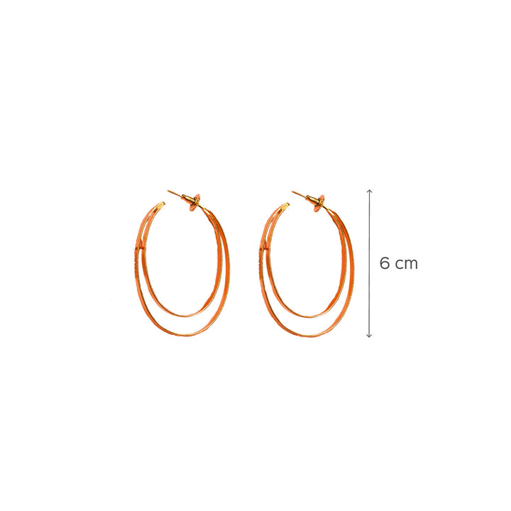 Classic Double Hoops