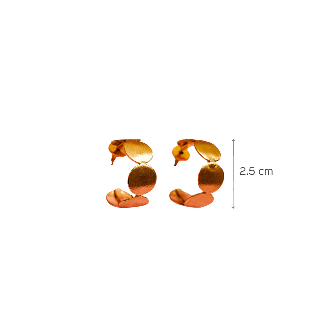 18K Gold Polished Dainty Hoops