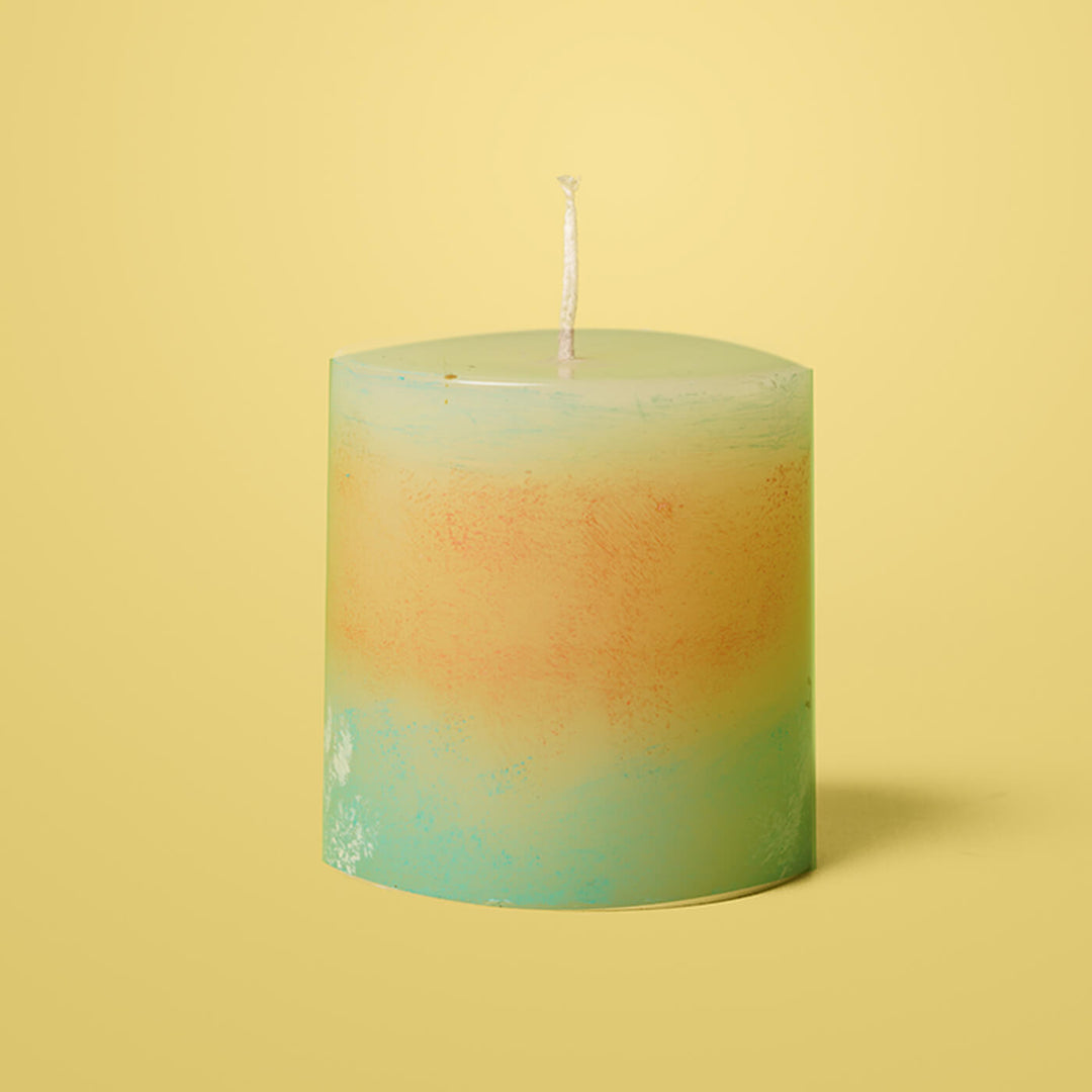 Handcrafted Snow Flake Winter Ocean Dream Scented Wax Candle For Christmas Decoration