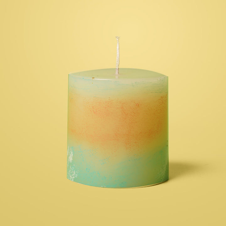 Handcrafted Snow Flake Winter Ocean Dream Scented Wax Candle For Christmas Decoration