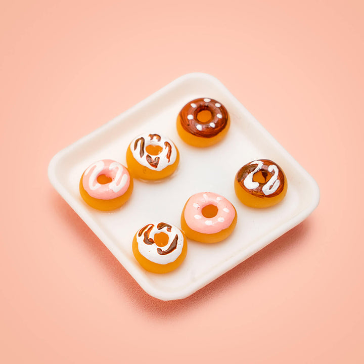 Miniature Donut Clay Fridge Magnet