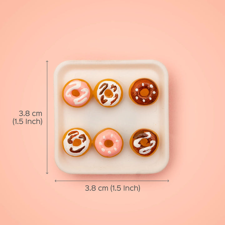 Miniature Donut Clay Fridge Magnet