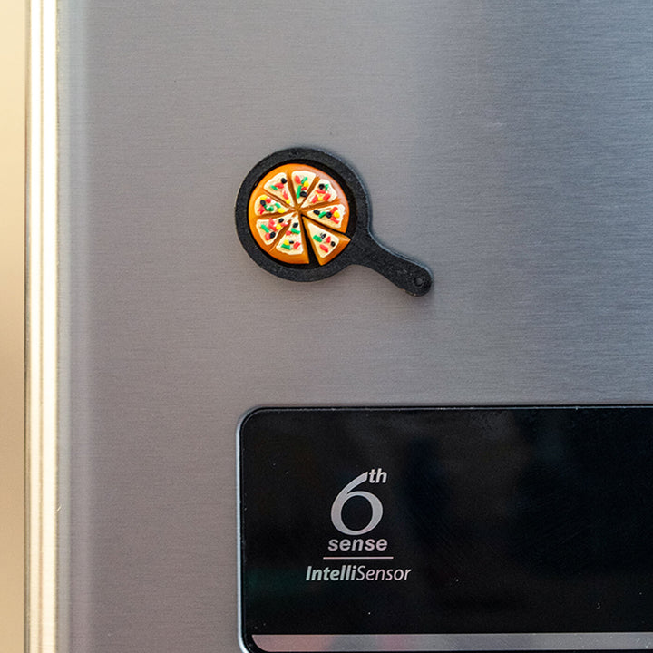 Miniature Pizza Clay Fridge Magnet