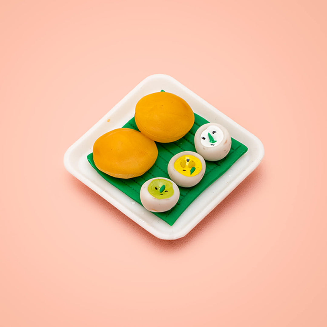 Miniature Poori Clay Fridge Magnet