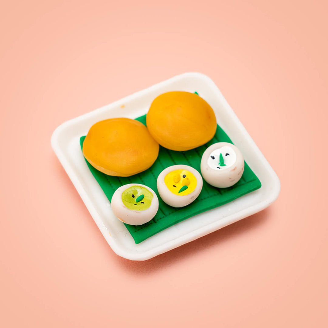 Miniature Poori Clay Fridge Magnet