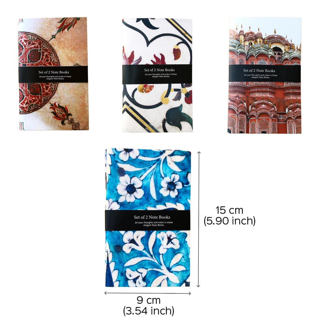 Jaipur Pottery Art Notebooks with Printed Cover - Set of 2