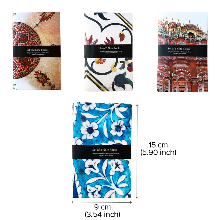 Jaipur Pottery Art Notebooks with Printed Cover - Set of 2