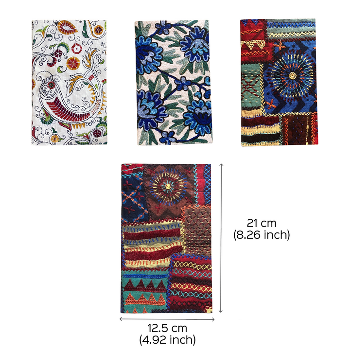 Kantha Art Notebook with Printed Cover