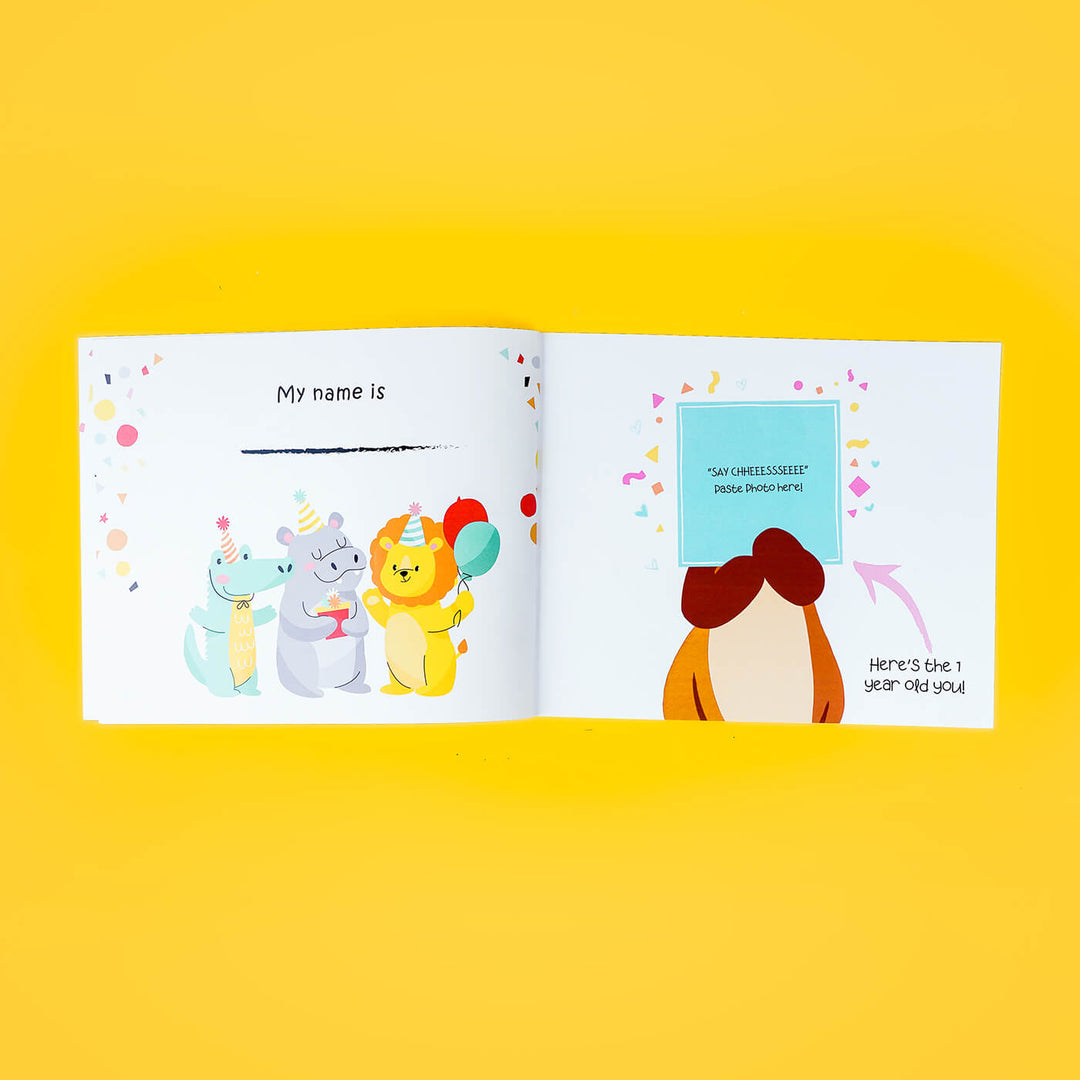 Personalized Birthday Book - Yay you're One!