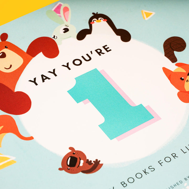 Personalized Birthday Book - Yay you're One!