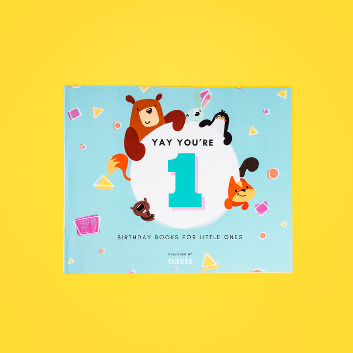 Personalized Birthday Book - Yay you're One!