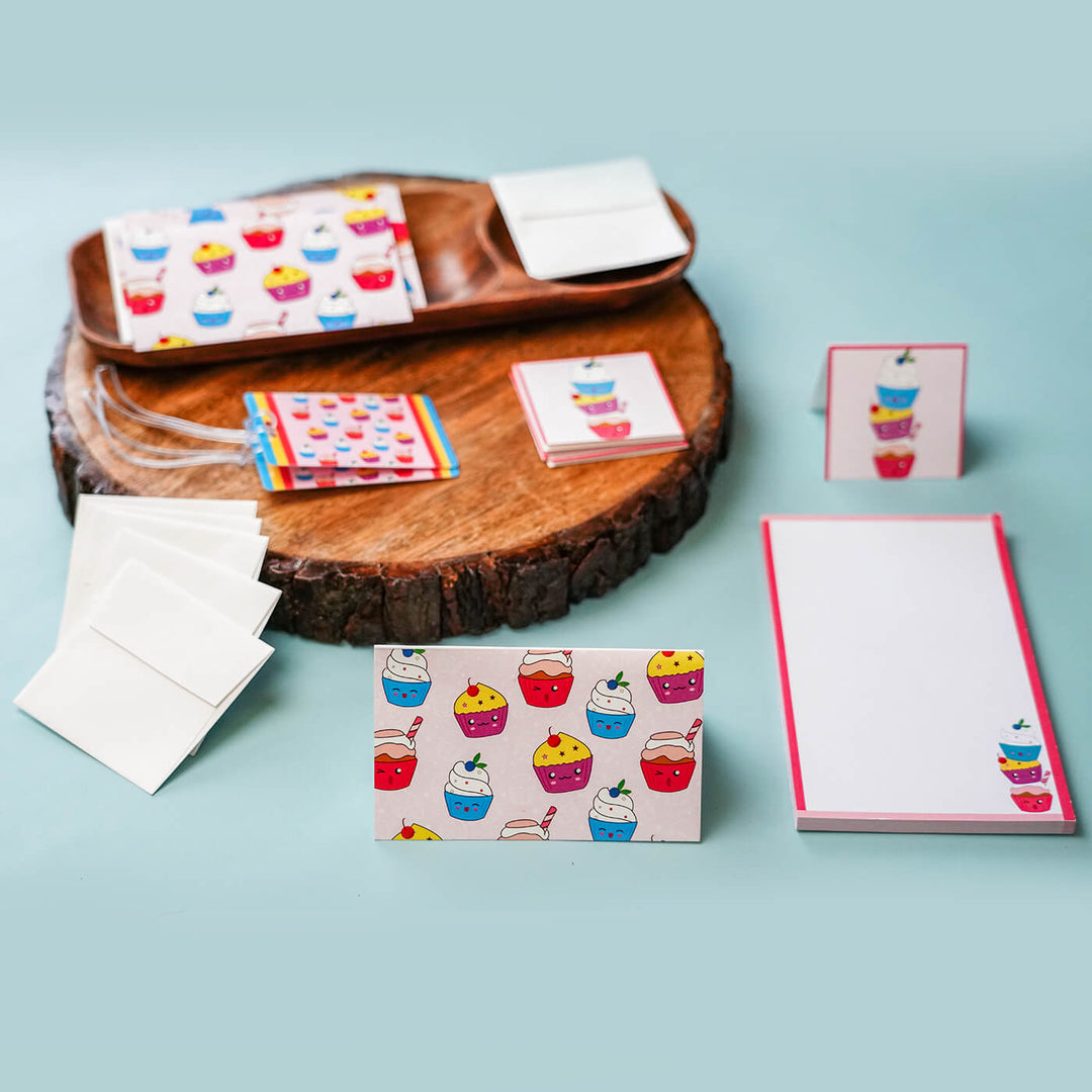 Stationery Box for Kids - Cupcake Theme