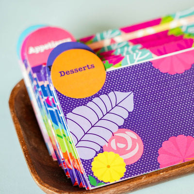 Recipe Cards Box - Floral