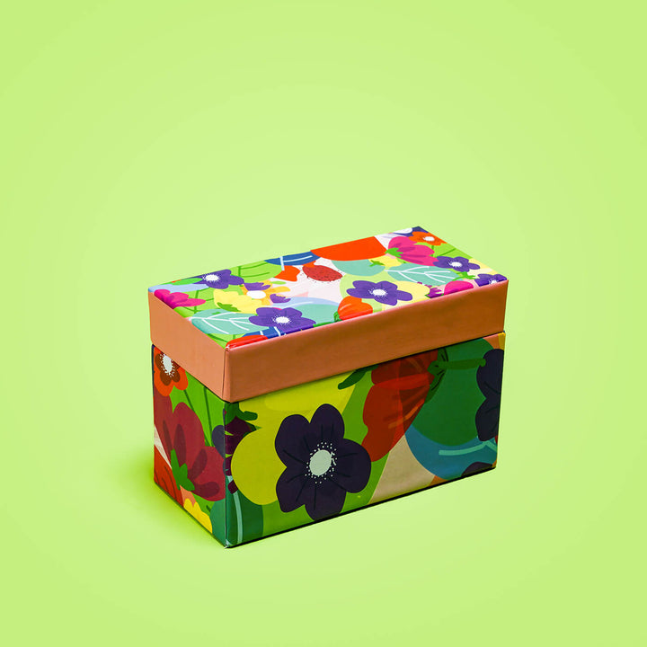 Recipe Cards Box - Floral