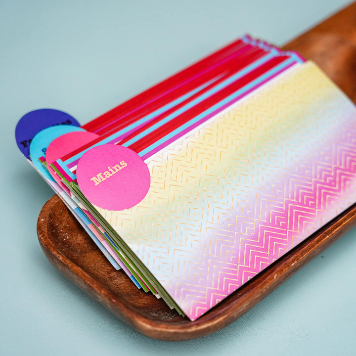 Recipe Cards Box - Colourful